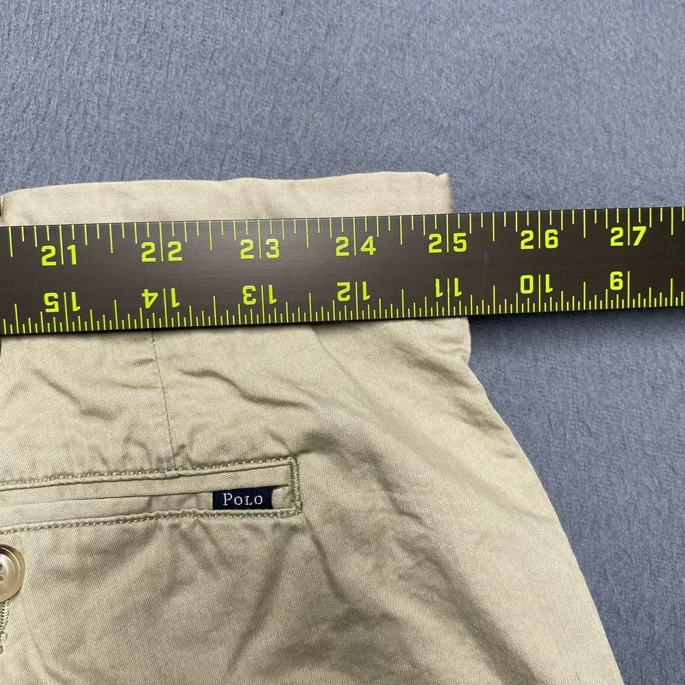Polo Ralph Lauren Shorts Mens 50 Khaki Classic Fit Chino Big & Tall‎ Flat Front
